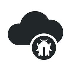 Cloud bug icon