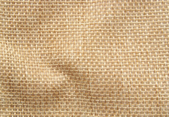 Burlap sack textile as background	
