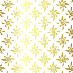 Seamless vector golden repeat geometric pattern. Golden geometrical 10 eps background for fabric, cover, textile, design, banner.