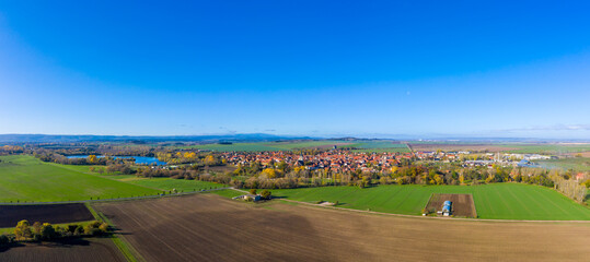 Luftbildaufnahme Ditfurt Landkreis Harz
