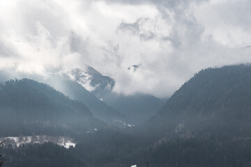 Foggy and misty mountain in the Dolomite © Felix