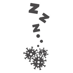 The incubation period of the coronavirus icon.
