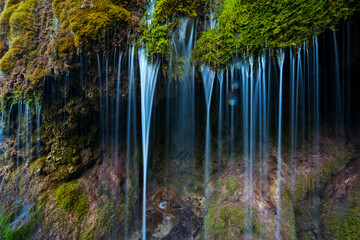 Three Mills Waterfall, Vulkaneifel Nature Park and Geopark, Western Eifel Territory, Eifel Region, Germany, Europe