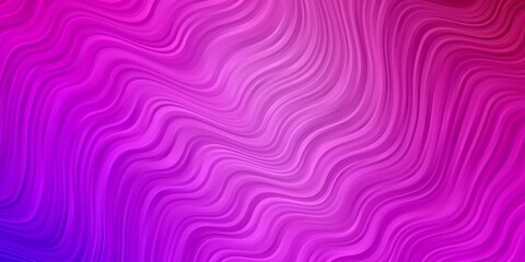 Fototapeta premium Light Purple, Pink vector backdrop with circular arc.