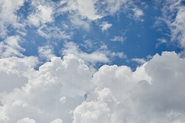 Blue sky with clouds