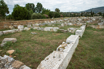 Fototapeta na wymiar The ancient city of Eretria, Euboea, Greece