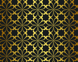 Seamless vector golden repeat geometric pattern. Golden geometrical 10 eps background for fabric, cover, textile, design, banner.