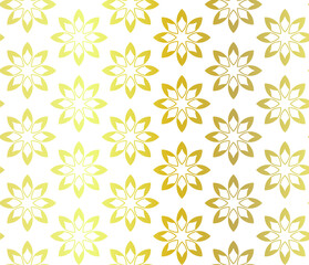 Seamless vector golden repeat geometric pattern. Golden geometrical 10 eps background for fabric, cover, textile, design, banner.