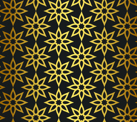 Seamless vector golden repeat geometric pattern. Golden geometrical 10 eps background for fabric, cover, textile, design, banner.