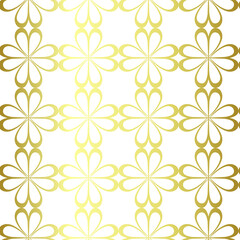 Seamless vector golden repeat geometric pattern. Golden geometrical 10 eps background for fabric, cover, textile, design, banner.