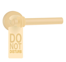 Please do not disturb sign. vector