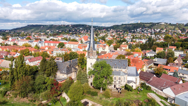 Blick &uuml;ber Radebeul K&ouml;tzschenbroda, Deutschland
