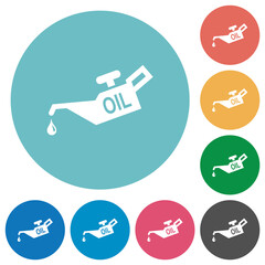 Oiler flat round icons