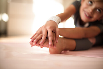 Preparing for training at home.