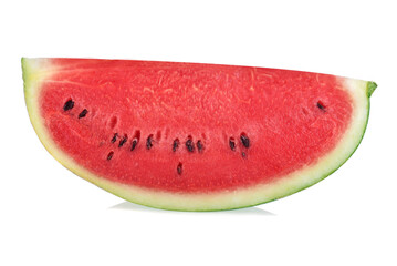 Sliced of watermelon isolated on white background.