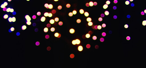 Abstract color light bokeh .