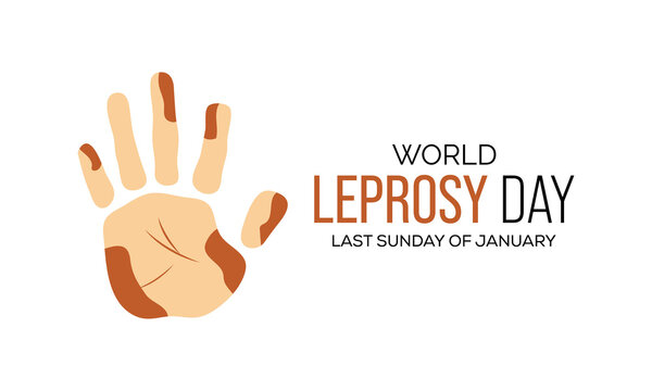 Vector illustration on the theme of World Leprosy Eradication or Hansen's disease day observed each year on last Sunday of January across the globe.