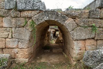 Fototapeta na wymiar The ancient city of Eretria, Euboea, Greece