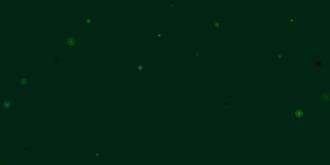 Light Green vector natural artwork with flowers.