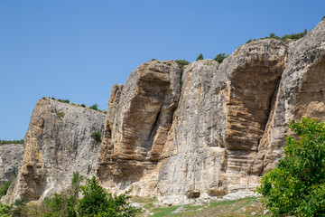 Fototapeta na wymiar cliff in the rocky mountains