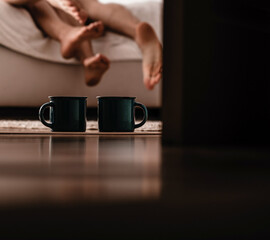 Good morning. Coffee cups. Sensual. Coffee time. 