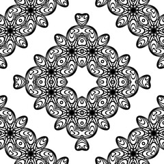 Design seamless decorative lacy pattern