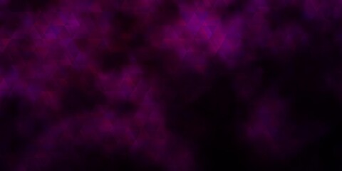 Dark Pink vector layout with lines, triangles.