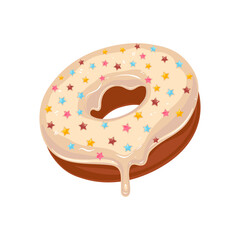 Sugar donut illustration.