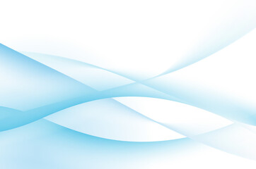 Blue abstract curve background with copy space. Modern design template for digital presentation, cover and magazine. Wavy concept for brochure and space for white text. Smooth vector background