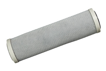 new replaceable carbon filter cartridge, isolated on white