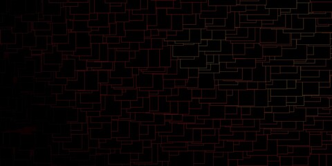 Fototapeta premium Dark Orange vector backdrop with rectangles.