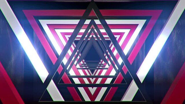 Abstract Triangle Red Flicker Background (Loop)