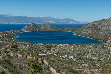 Fototapeta na wymiar Lake Vouliagmenis - Heraion, Perachora Corinthia Greece.