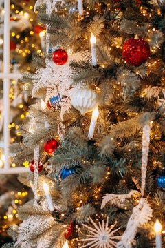 Beautiful light Christmas tree