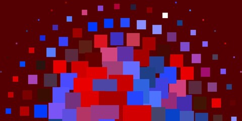 Light Blue, Red vector layout with lines, rectangles.