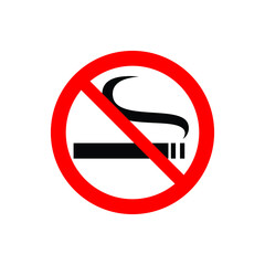 No Smoking Icon Isolated On White Background From Mall Collection. No Smoking Icon Trendy And Modern No Smoking Symbol For Logo, Web, App, Ui. No Smoking Icon Simple Sign. No Smoking Icon Flat Vector 