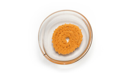 Spicy Chakali prepared and consumed during hindu festival diwali in india.