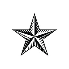 star icon vector isolated on white background