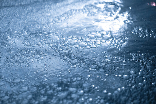 Colorful bubbles of water in a jacuzzi