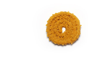 Spicy Chakali prepared and consumed during hindu festival diwali in india.