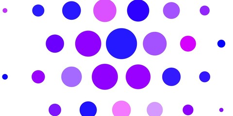 Light Pink, Blue vector background with spots.