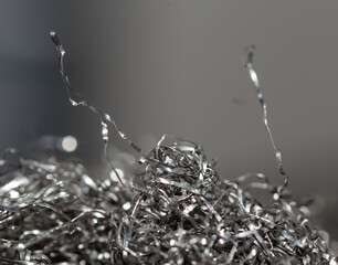 abstract background iron mesh for dishwashing, close-up