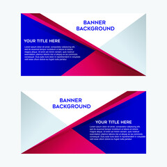 Fototapeta premium Vector Abstract Design Of A Web Banner Template. Collection Of Web Banner Templates. Abstract Geometric Web Design Banner Template Isolated On A White Background. Background Web Template Or Website