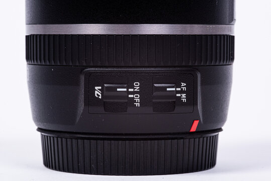 Gothenburg, Sweden - June 2019: Detail of Tamron 16-300mm f/3.5-6.3 Di II VC PZD photographic lens..