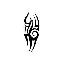 tribal pattern tattoo vector art design,tattoo tribal abstract sleeve, sketch art design isolated on white background,Simple logo.