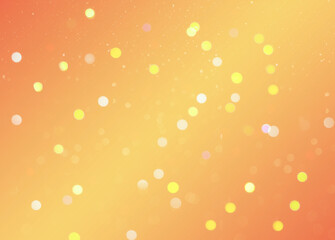 Festive new year and Christmas background with orange bokeh lights. Concept of holidays - New year and birthday. Bokeh and bluer.