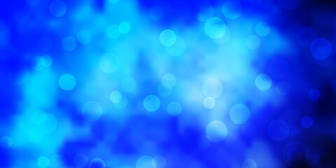 Light BLUE vector texture with circles.