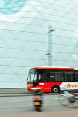 bus in motion