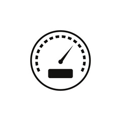 speedometer icon isolated on white background