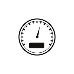 speedometer icon isolated on white background